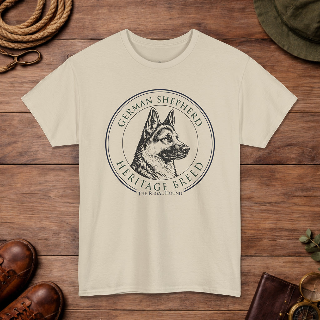 German Shepherd T-shirt — Heritage Badge Essential