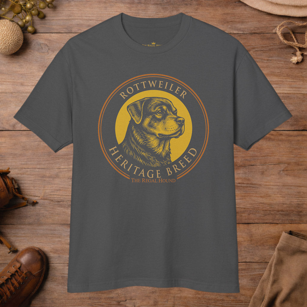 Rottweiler T-shirt — Heritage Badge Garment-Dyed
