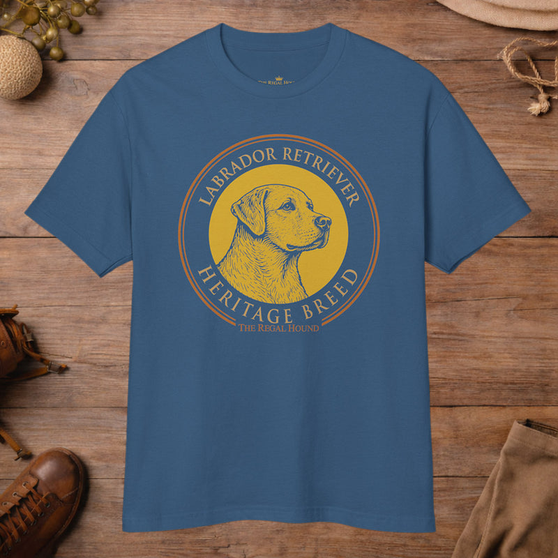 Labrador Retriever T-shirt — Heritage Badge Garment-Dyed