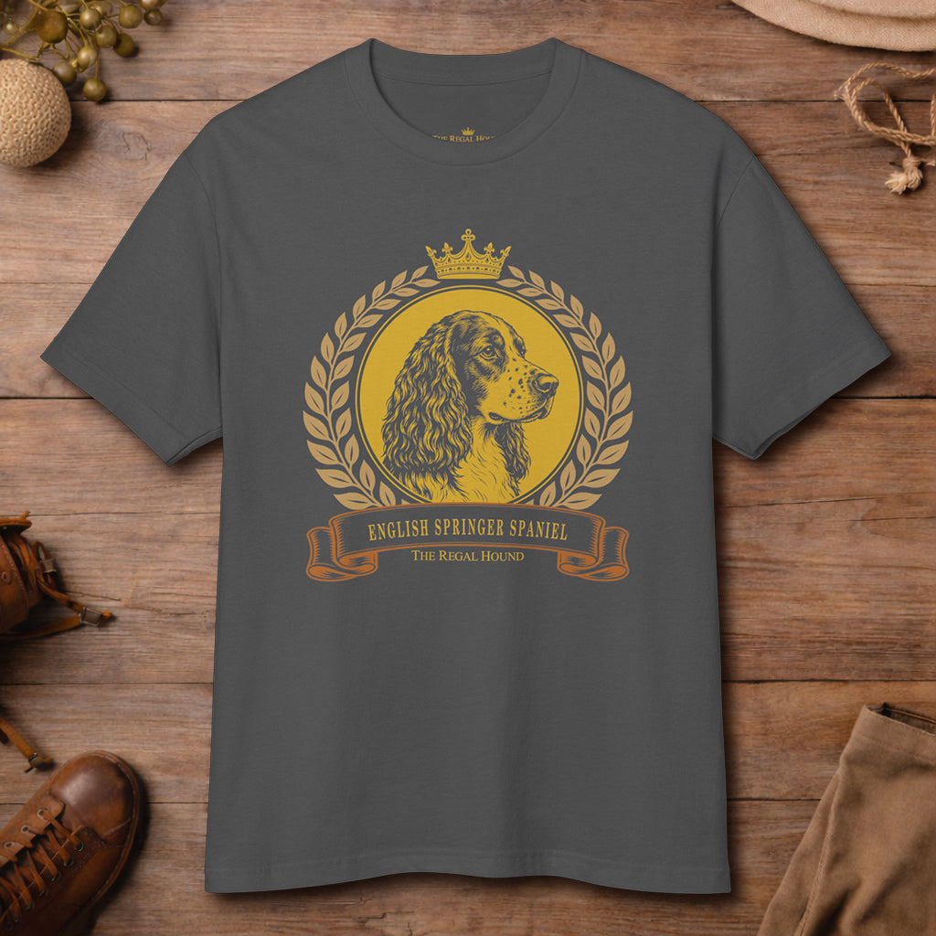 English Springer Spaniel T-shirt - Heritage Crest Garment-Dyed
