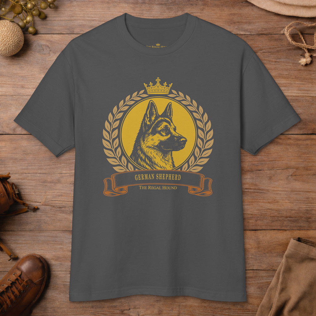German Shepherd T-shirt — Heritage Crest Garment-Dyed
