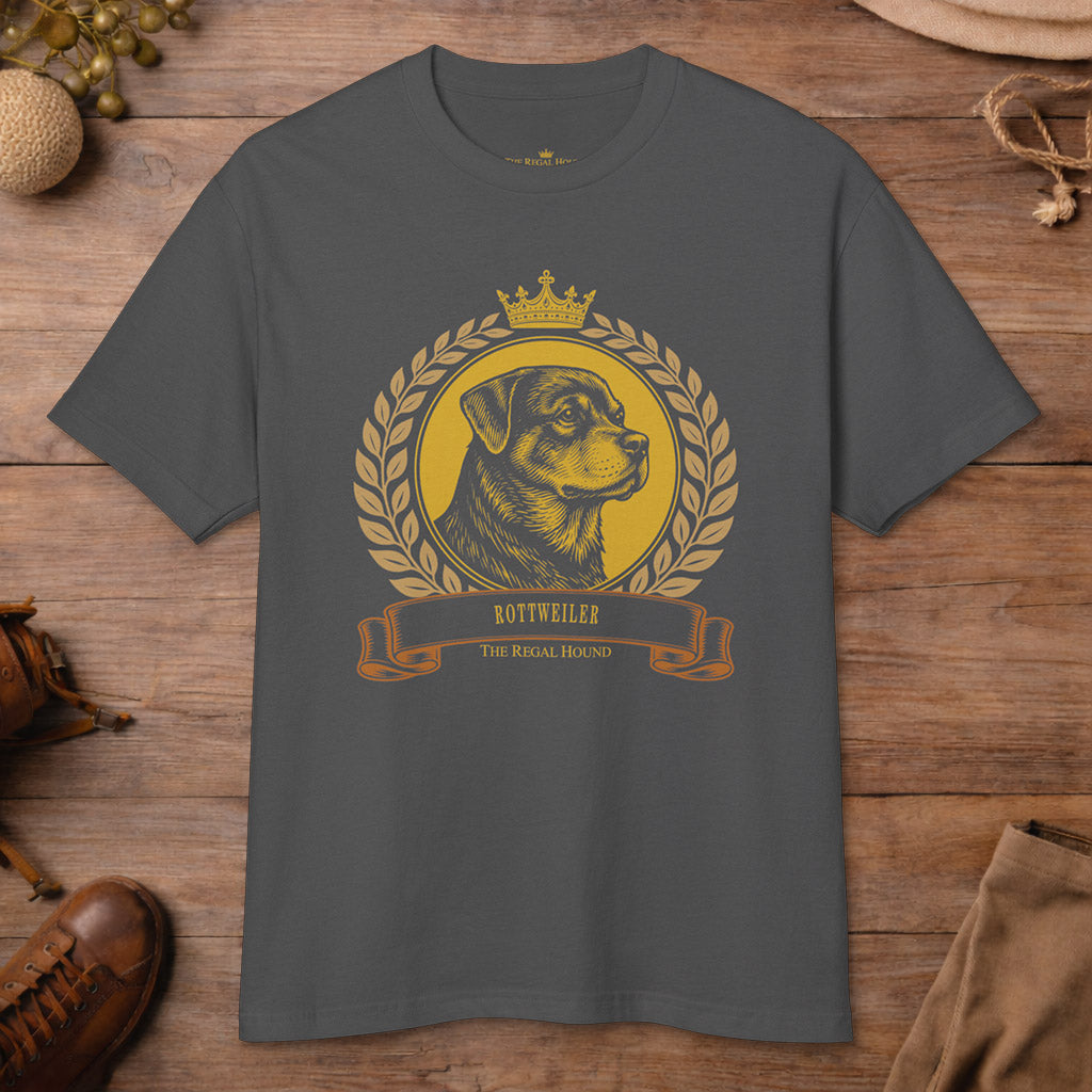 Rottweiler T-shirt — Heritage Crest Garment-Dyed