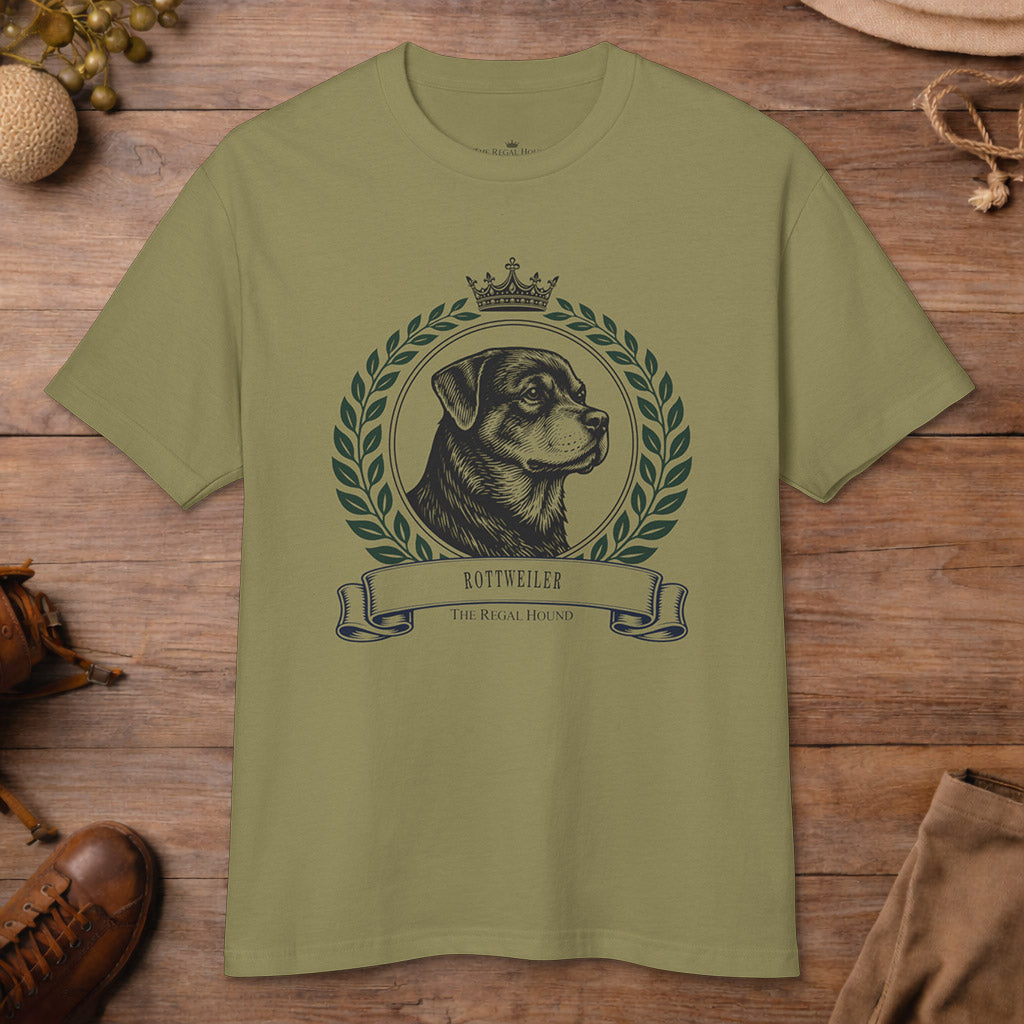 Rottweiler T-shirt — Heritage Crest Garment-Dyed