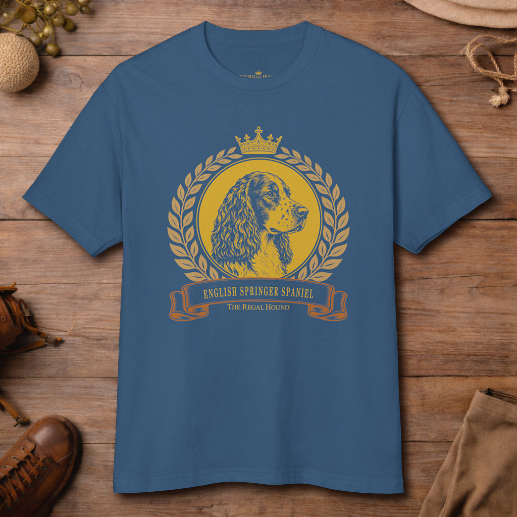 English Springer Spaniel T-shirt - Heritage Crest Garment-Dyed