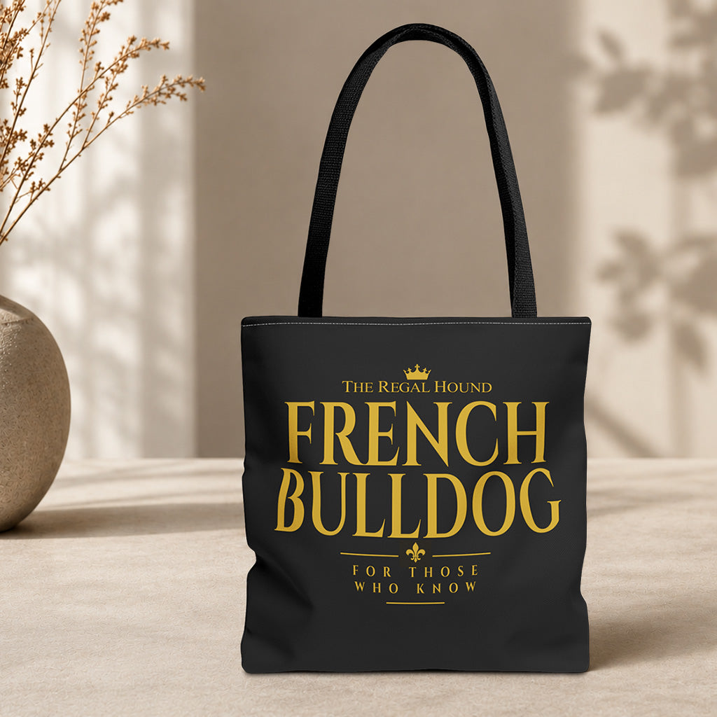 French Bulldog Tote Bag - Heritage Typography