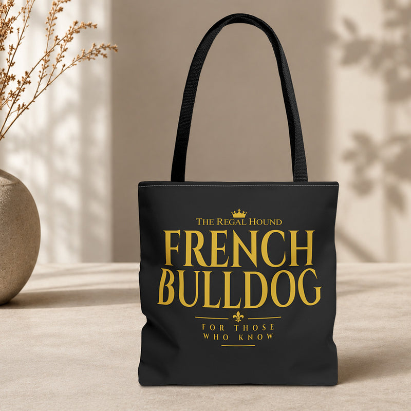 French Bulldog Tote Bag - Heritage Typography
