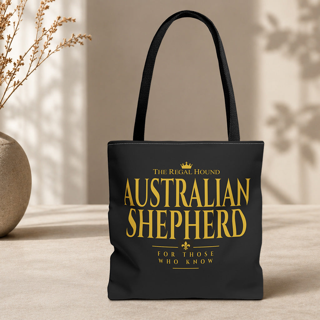 Australian Shepherd Tote Bag - Heritage Typography