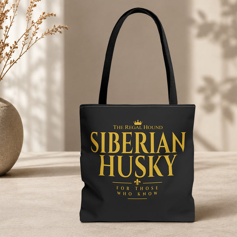 Siberian Husky Tote Bag - Heritage Typography