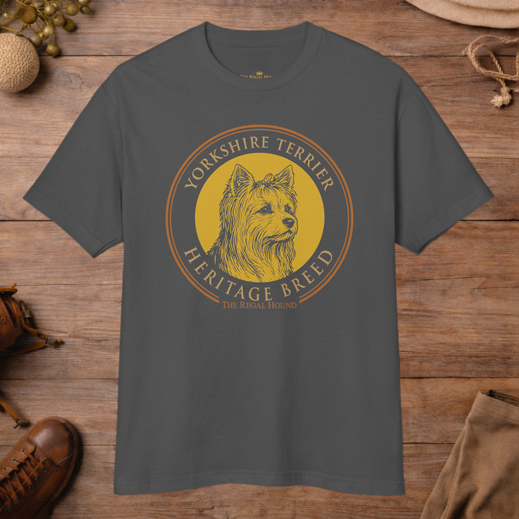 Yorkshire Terrier T-shirt — Heritage Badge Garment-Dyed