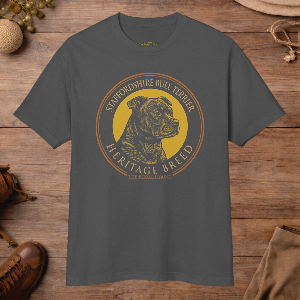 Staffordshire Bull Terrier — Heritage Badge Garment-DyedTee