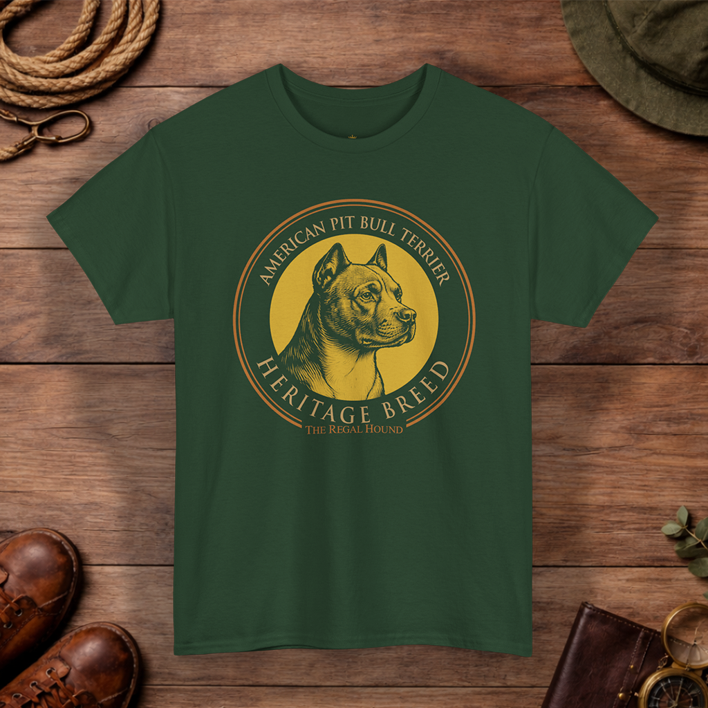 American Pit Bull Terrier T-shirt — Heritage Badge Essential