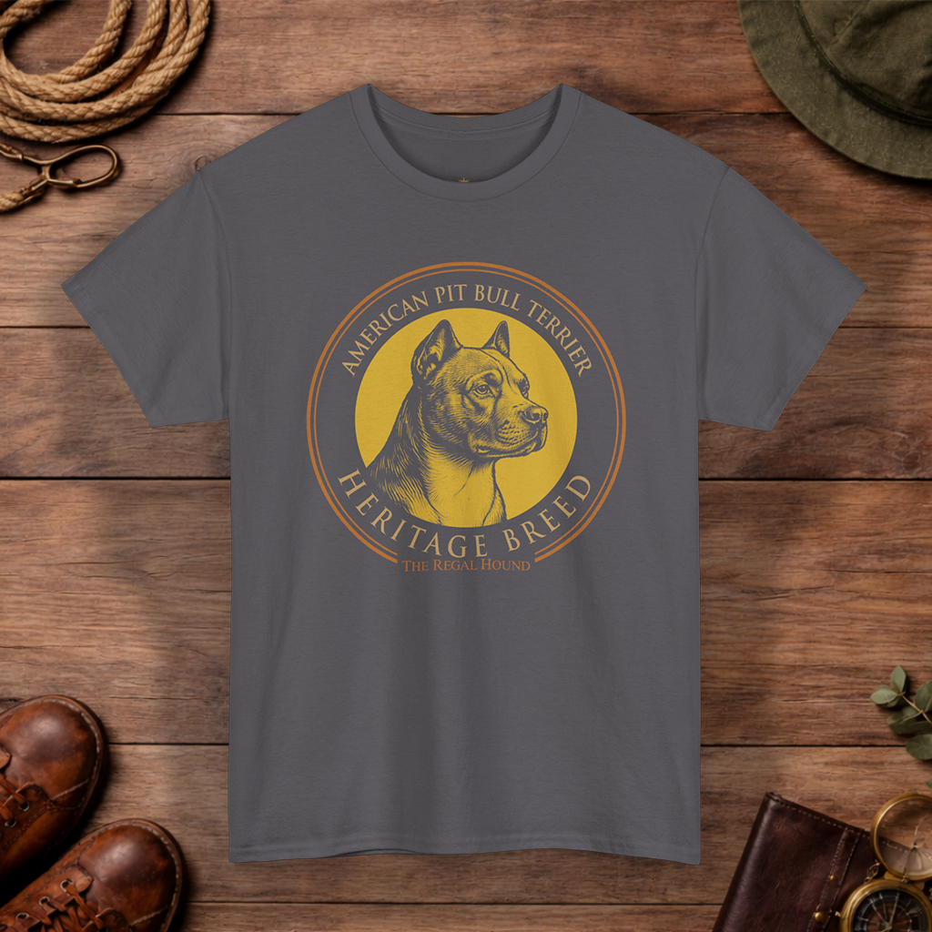 American Pit Bull Terrier T-shirt — Heritage Badge Essential
