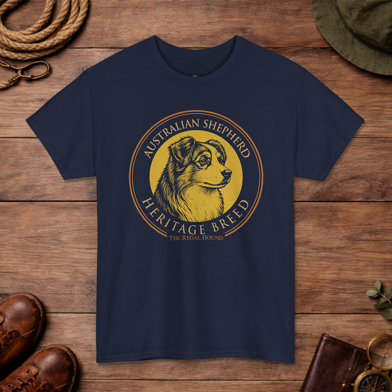 Australian Shepherd T-shirt — Heritage Badge Essential
