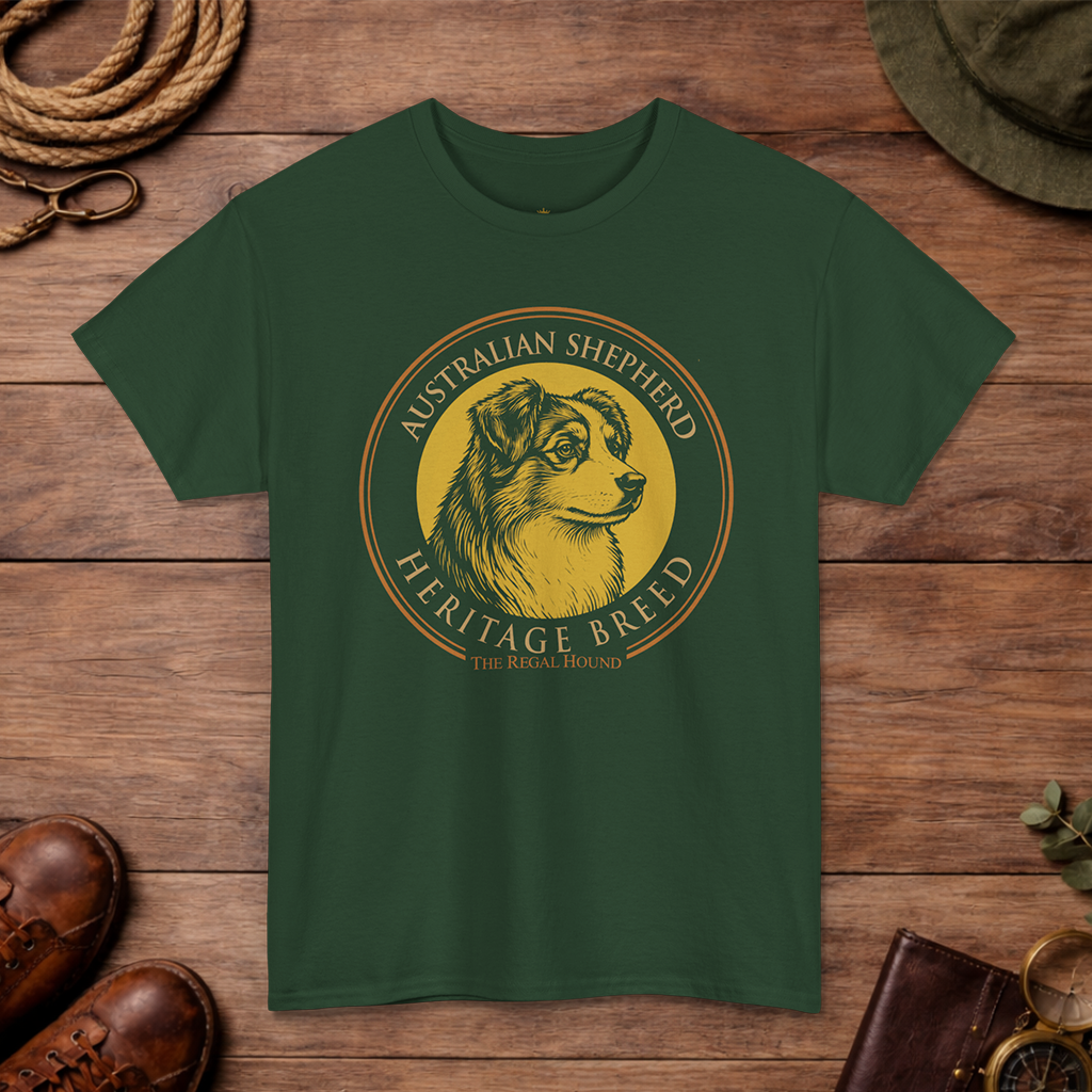 Australian Shepherd T-shirt — Heritage Badge Essential