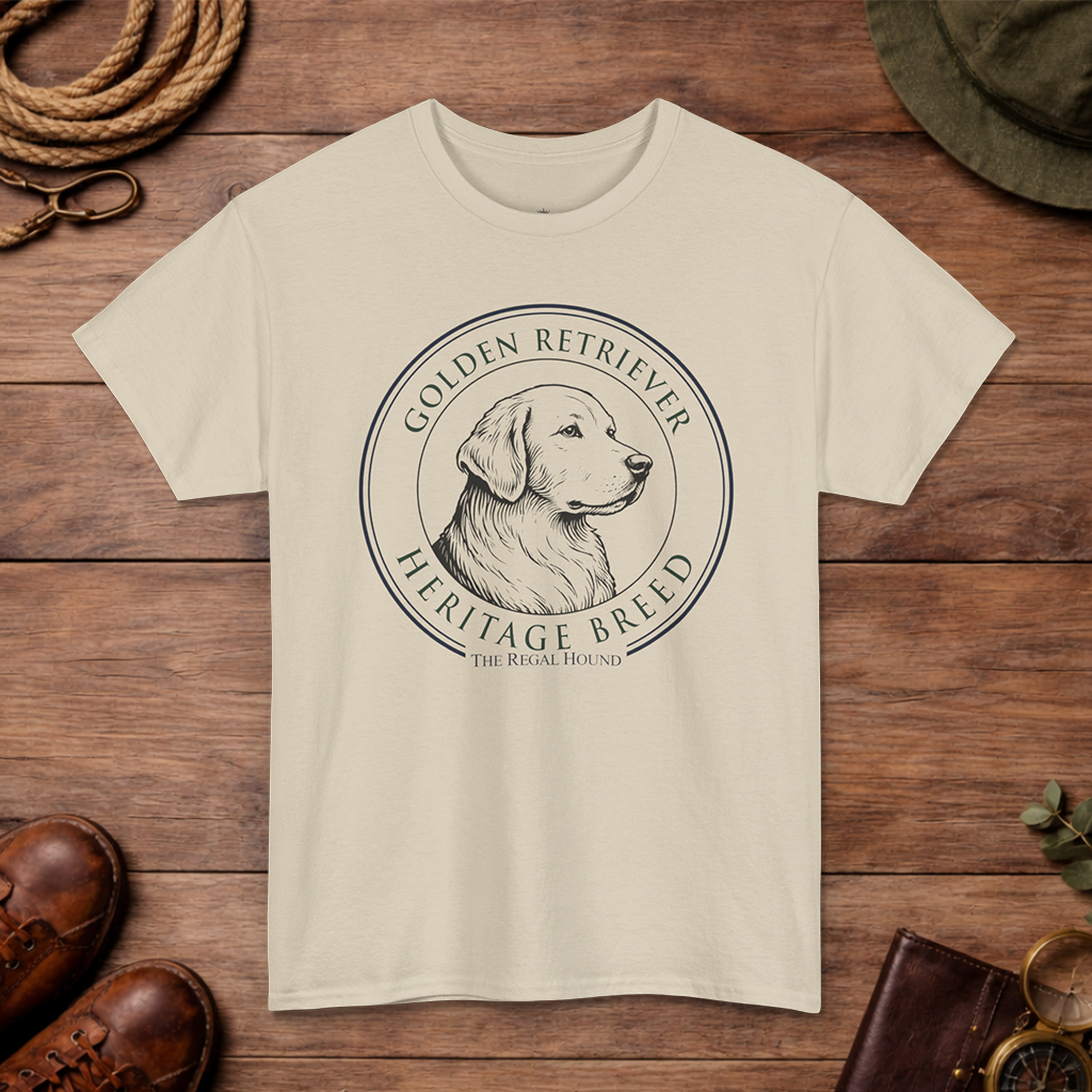 Golden Retriever T-shirt — Heritage Badge Essential