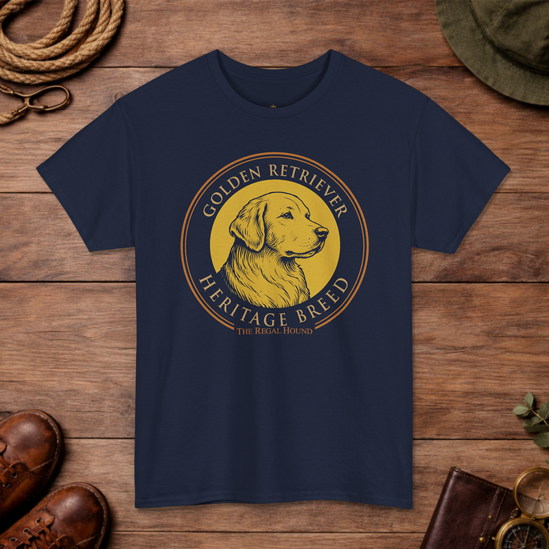 Golden Retriever T-shirt — Heritage Badge Essential
