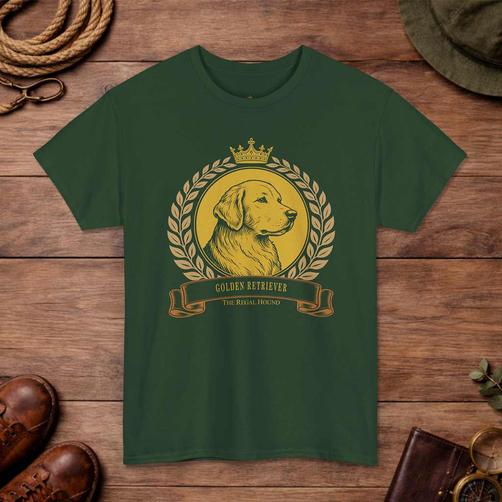 Golden Retriever T-shirt — Heritage Crest Essential