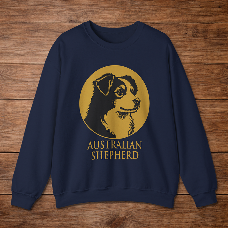 Australian Shepherd Crewneck — Heritage Medallion