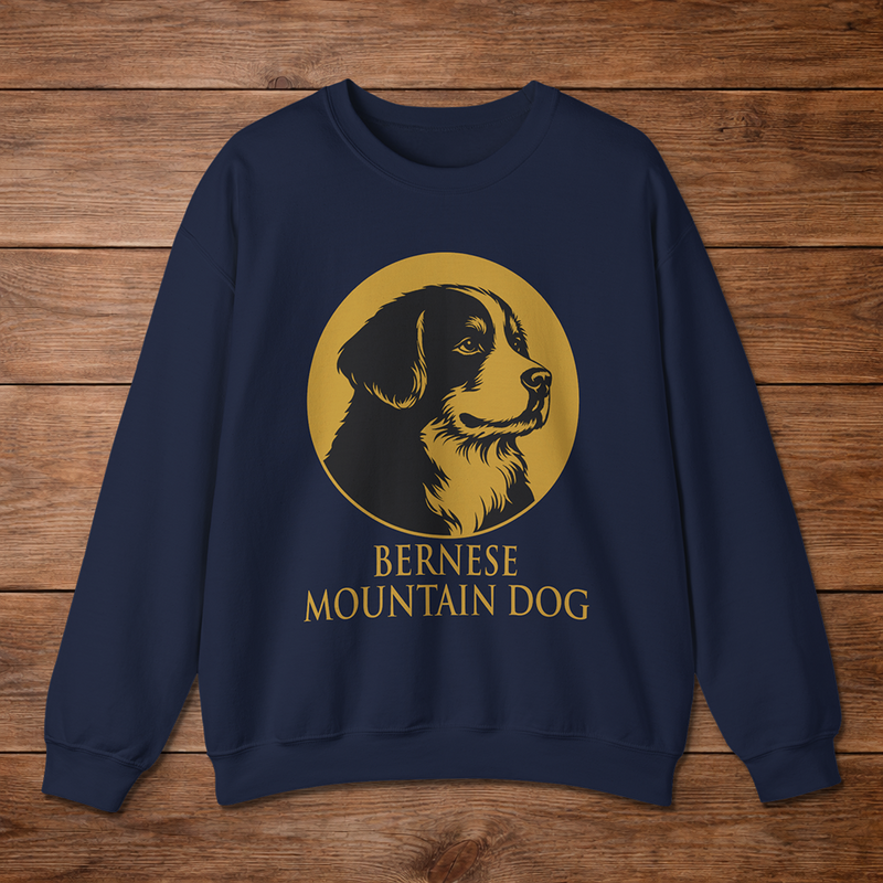 Bernese Mountain Dog Crewneck — Heritage Medallion