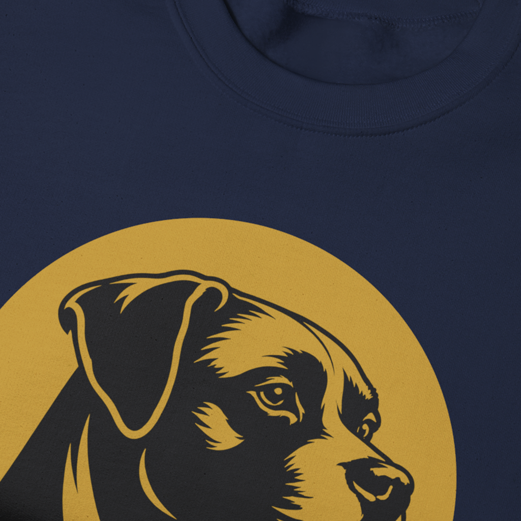 Boxer Crewneck — Heritage Medallion