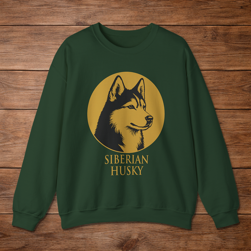 Siberian Husky — Heritage Medallion Crewneck