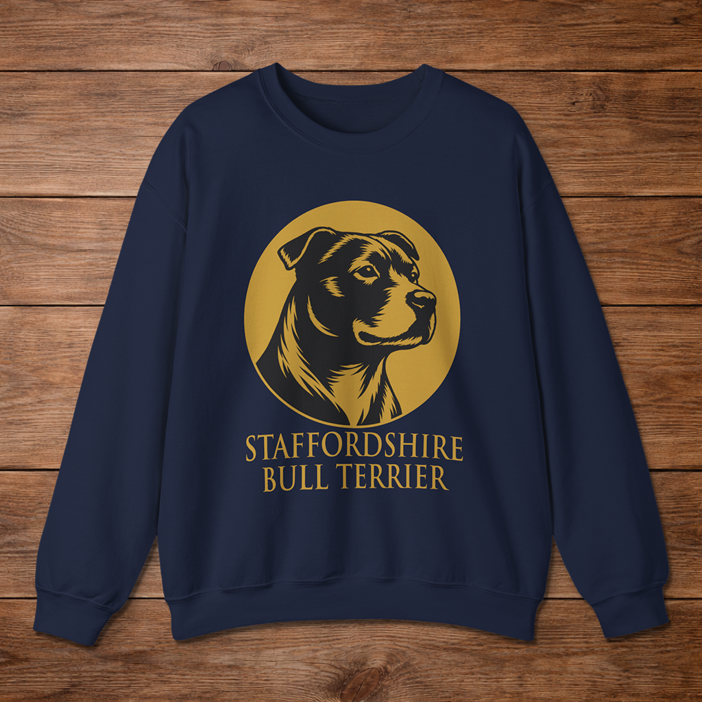 Staffordshire Bull Terrier — Heritage Medallion Crewneck