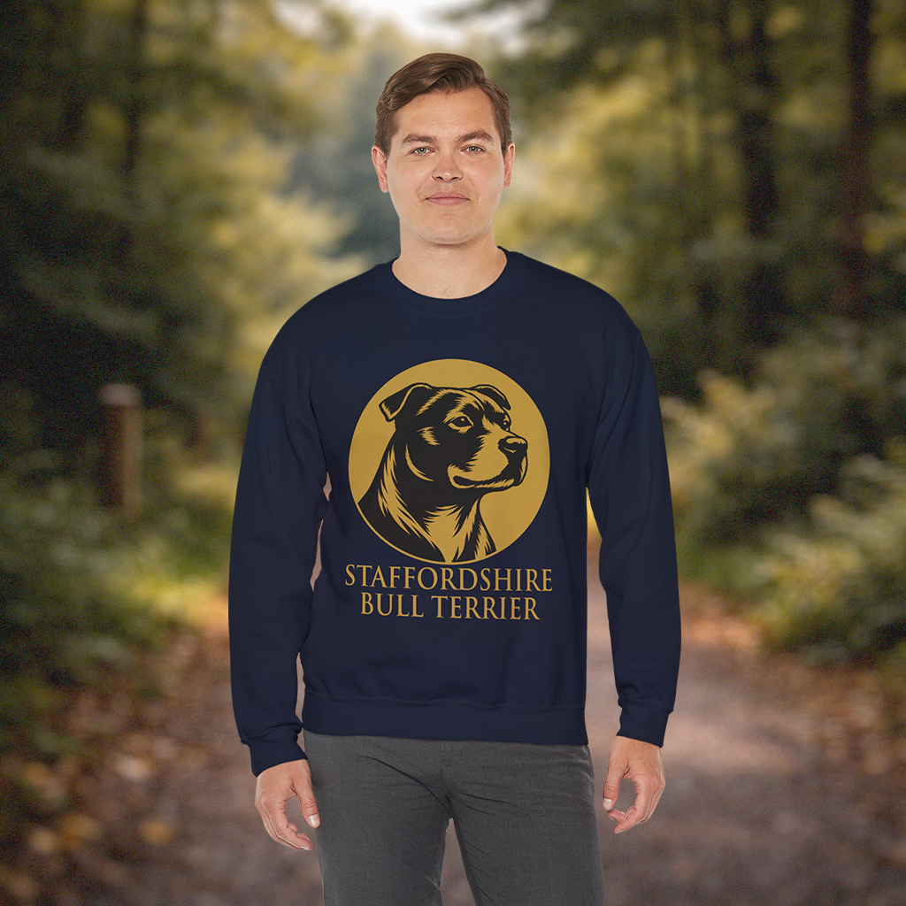 Staffordshire Bull Terrier — Heritage Medallion Crewneck