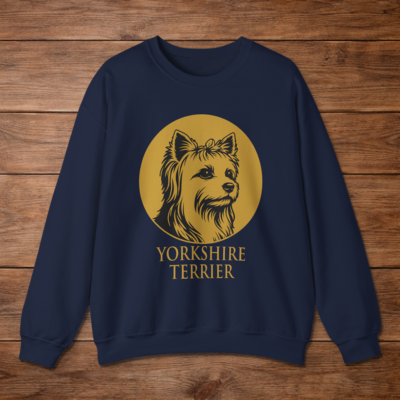 Yorkshire Terrier Crewneck — Heritage Medallion