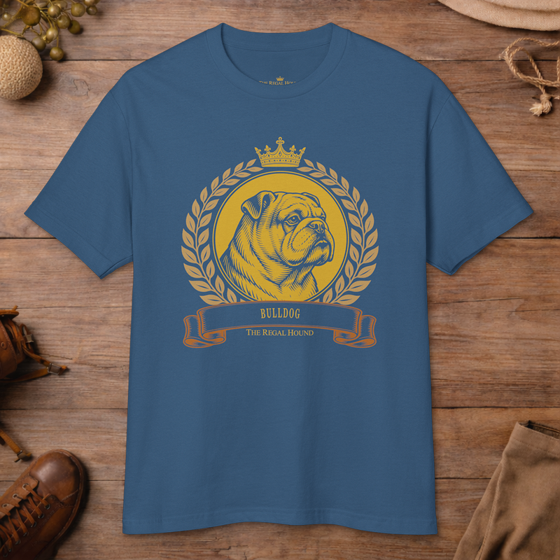Bulldog T-shirt — Heritage Crest Garment-Dyed