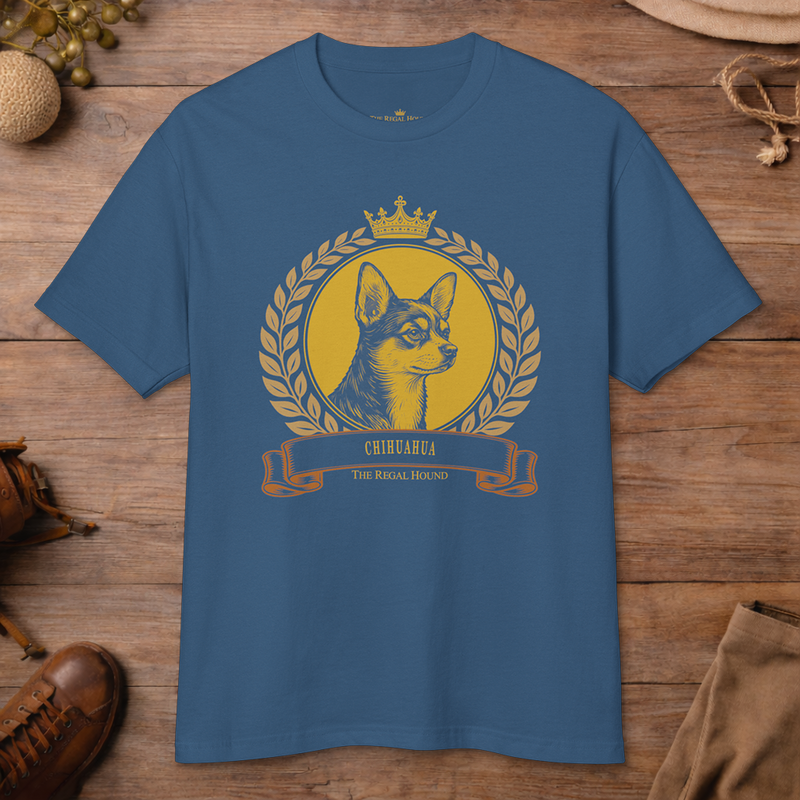 Chihuahua T-shirt — Heritage Crest Garment-Dyed