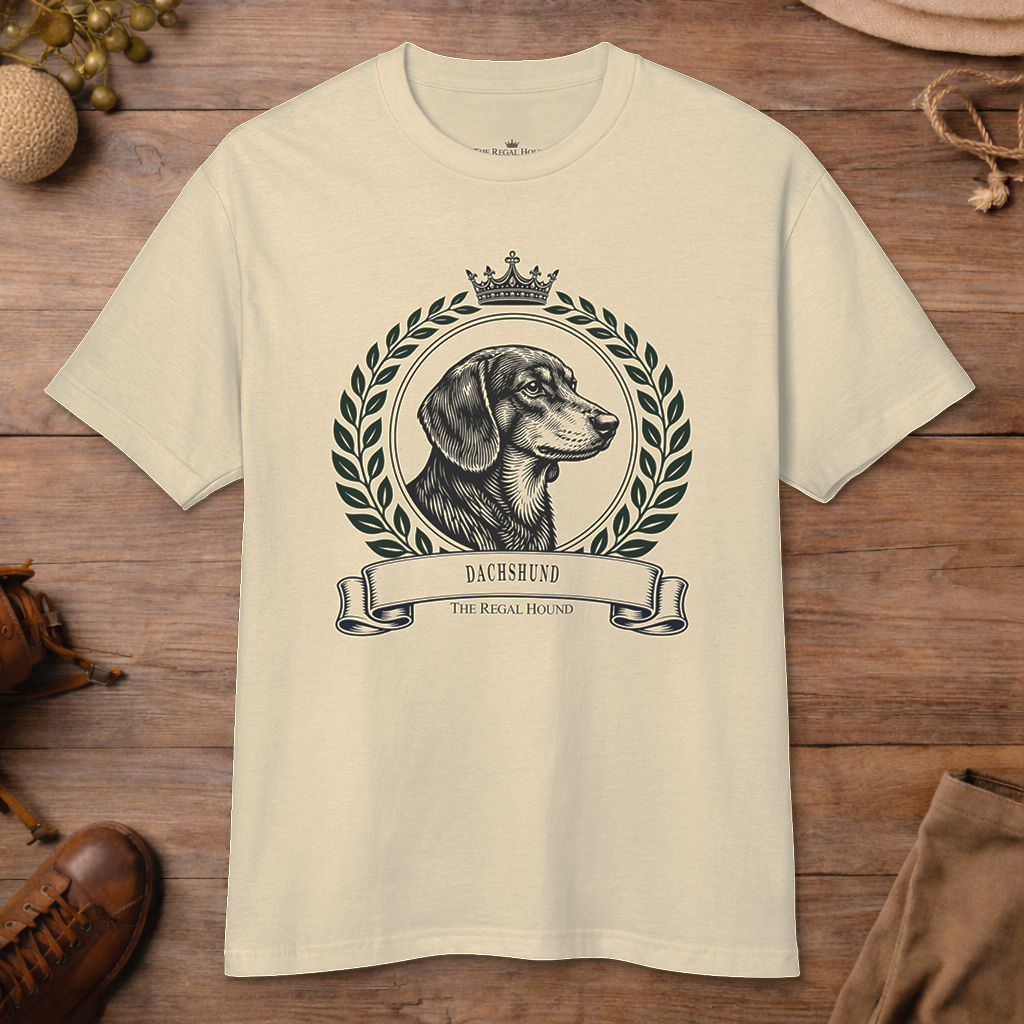 Dachshund — Heritage Crest Garment-Dyed Tee