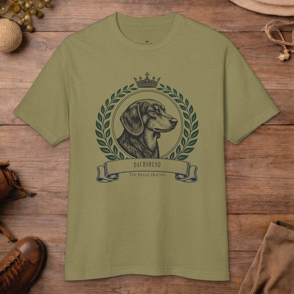 Dachshund — Heritage Crest Garment-Dyed Tee