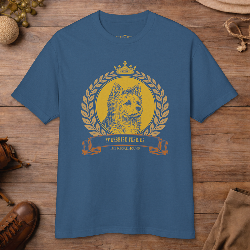 Yorkshire Terrier T-shirt — Heritage Crest Garment-Dyed