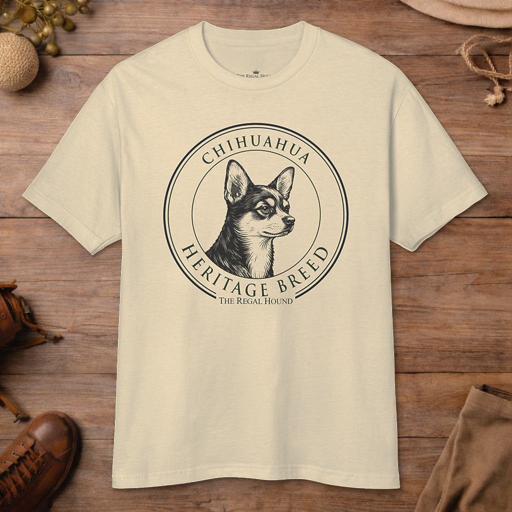 Chihuahua T-shirt — Heritage Badge Garment-Dyed