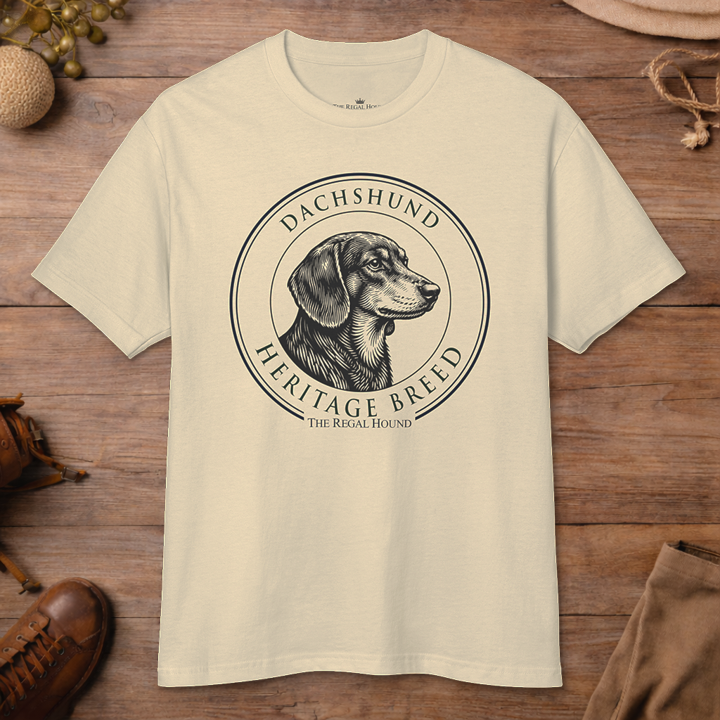 Dachshund — Heritage Badge Garment-Dyed Tee