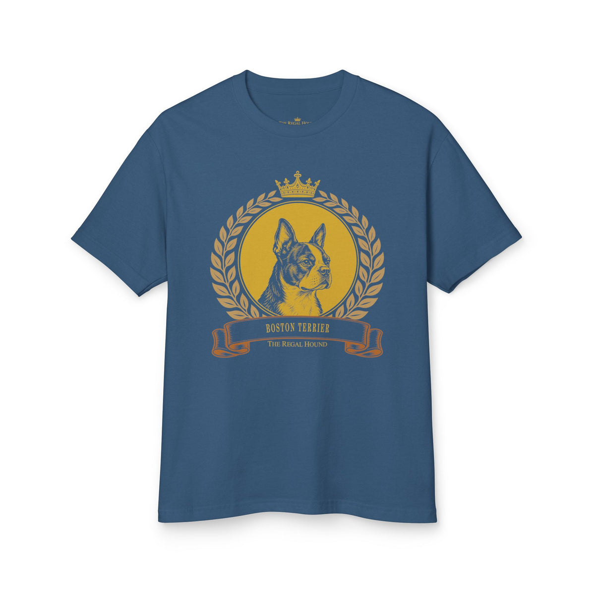 Boston Terrier T-shirt - Heritage Crest Garment-Dyed