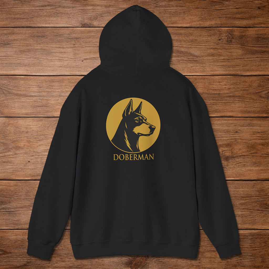 Doberman Hoodie — Heritage Medallion