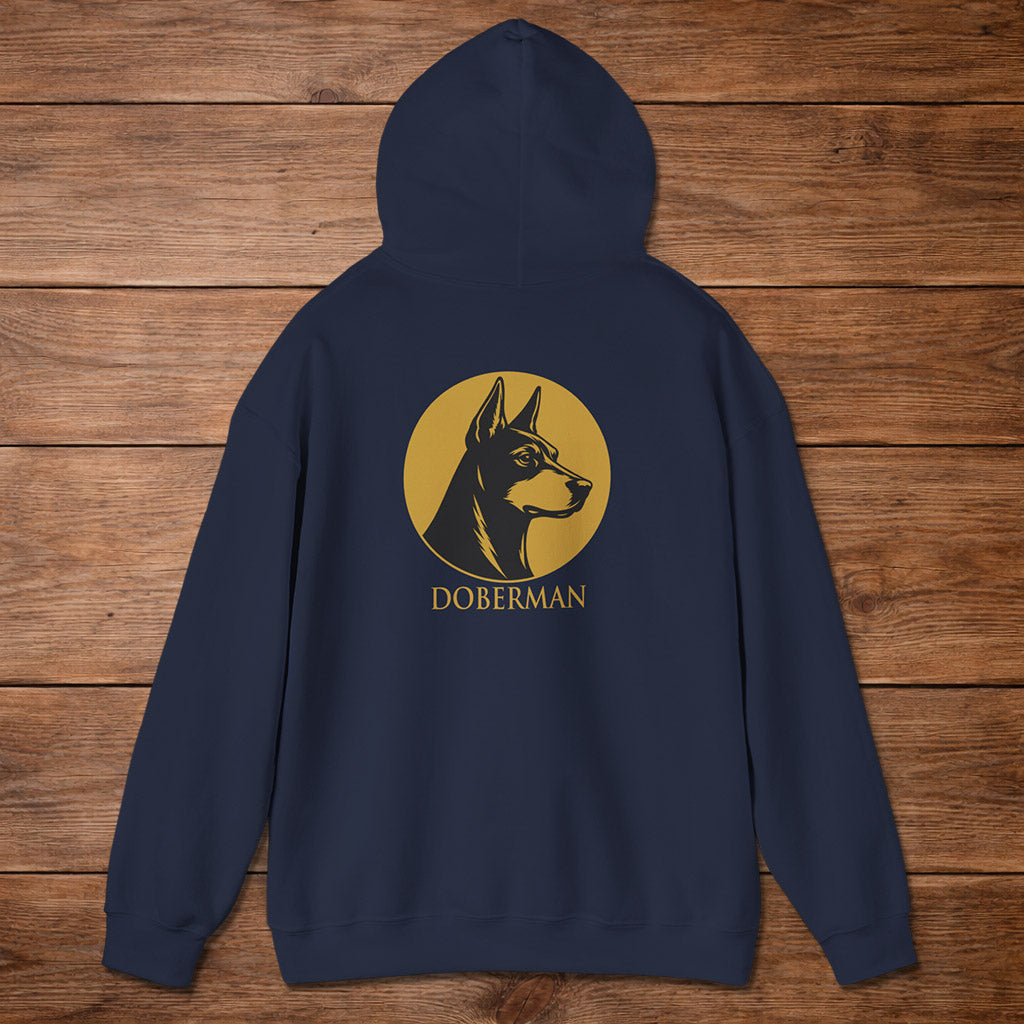 Doberman Hoodie — Heritage Medallion