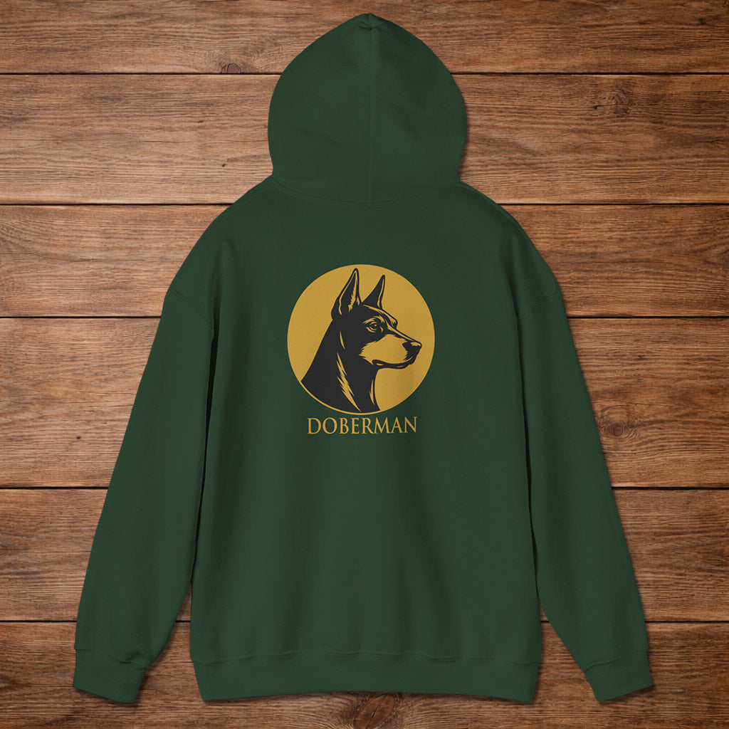 Doberman Hoodie — Heritage Medallion