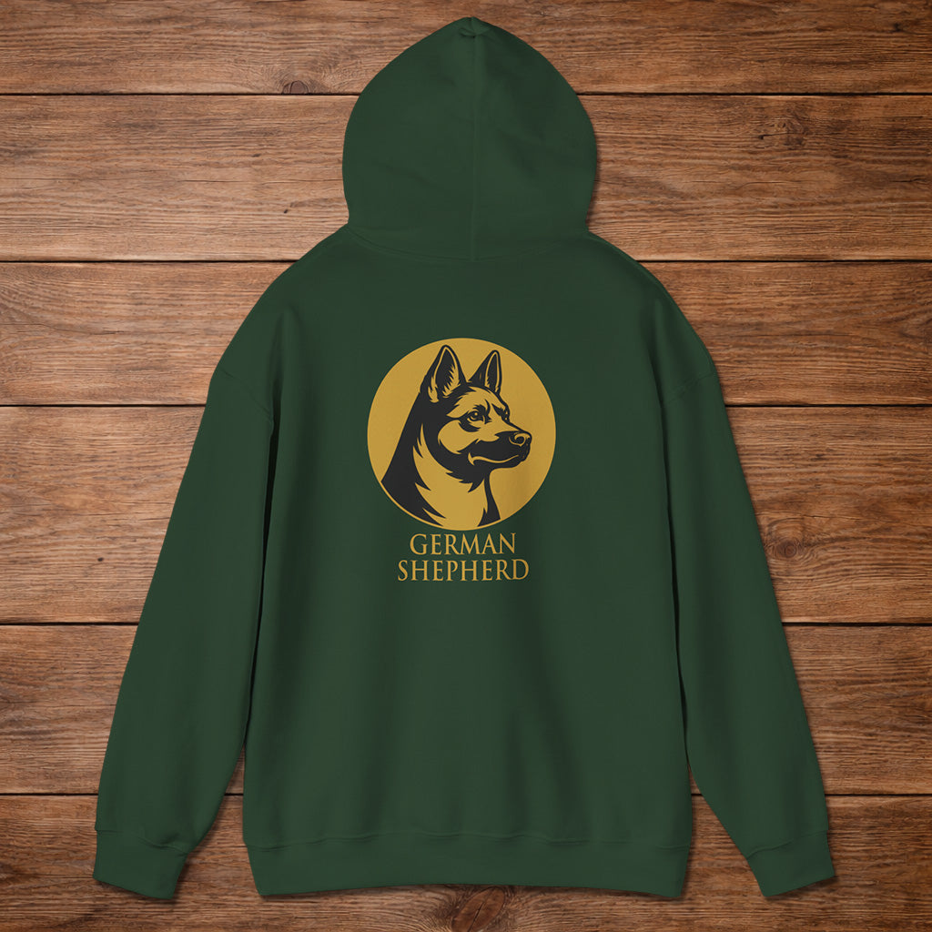 German Shepherd Hoodie — Heritage Medallion