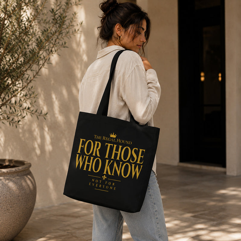 For Those Who Know Tote Bag - Heritage Typography