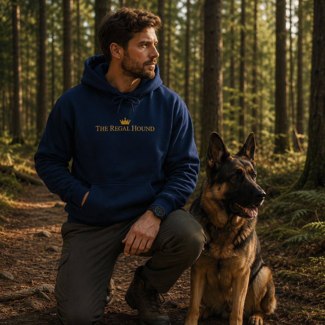 German Shepherd Hoodie — Heritage Medallion
