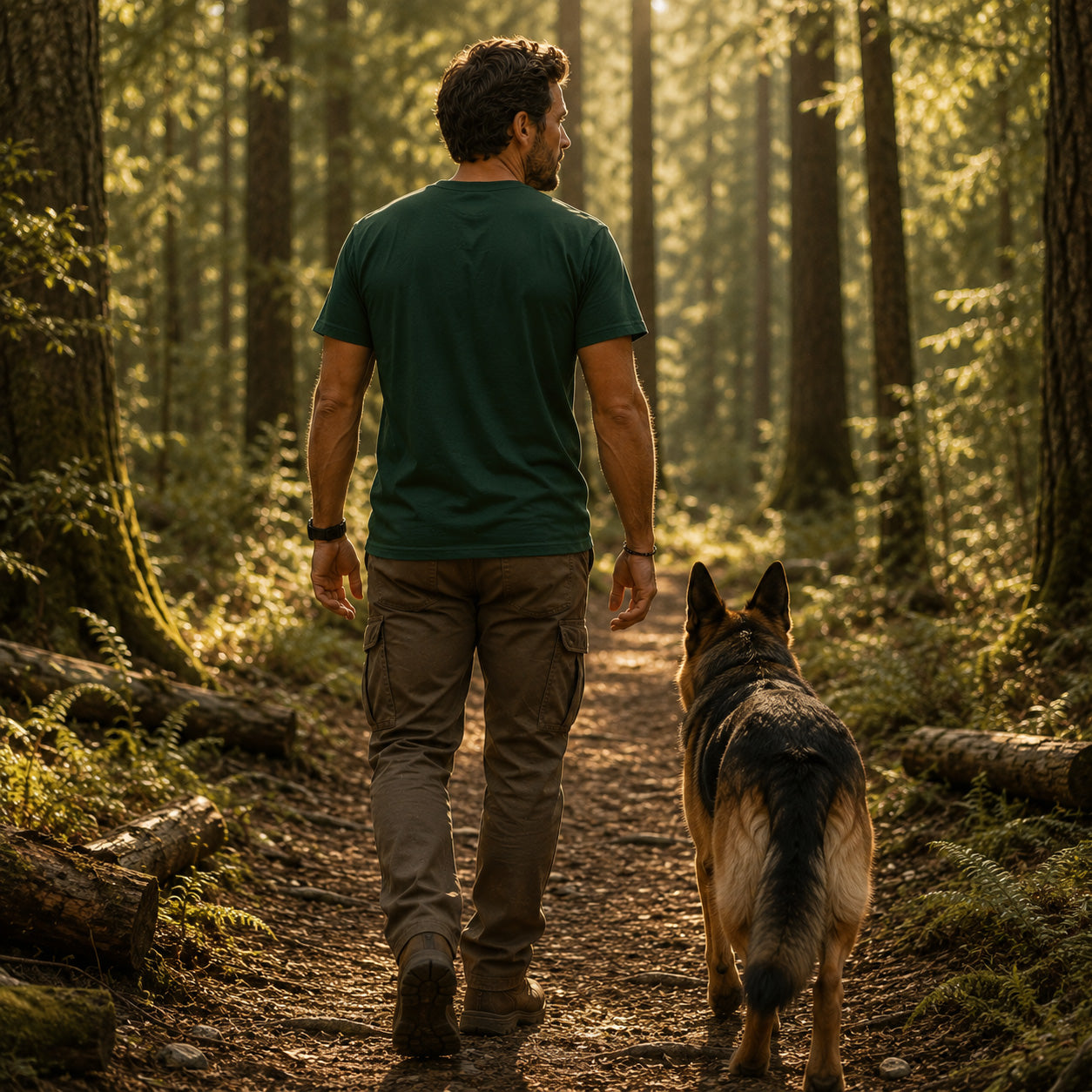 German Shepherd T-shirt — Heritage Crest Essential