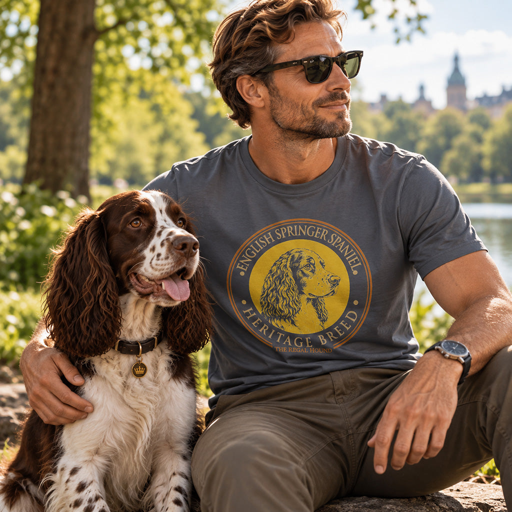 English Springer Spaniel T-shirt - Heritage Badge Essential