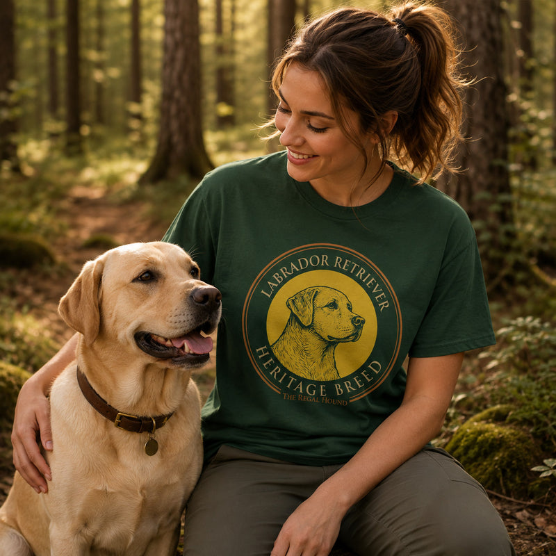 Labrador Retriever T-shirt — Heritage Badge Essential