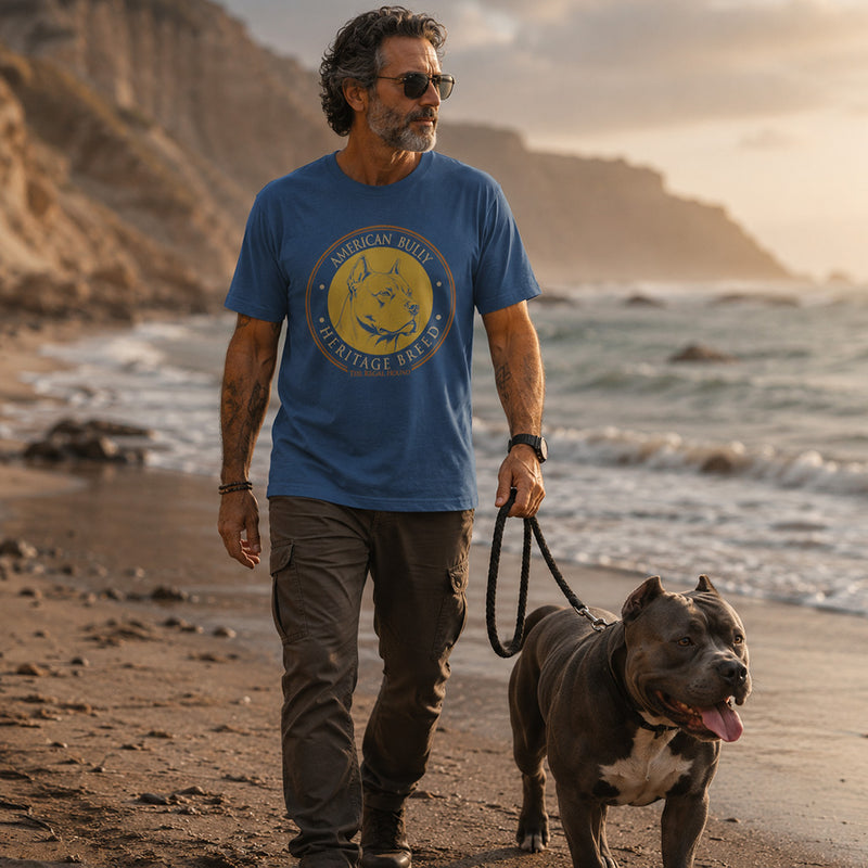American Bully T-shirt - Heritage Badge Garment-Dyed