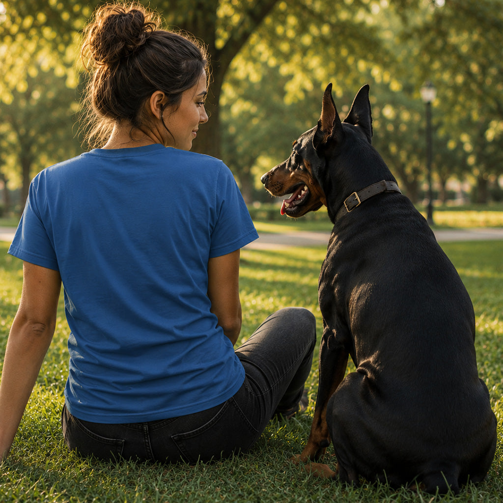 Doberman T-shirt — Heritage Crest Garment-Dyed
