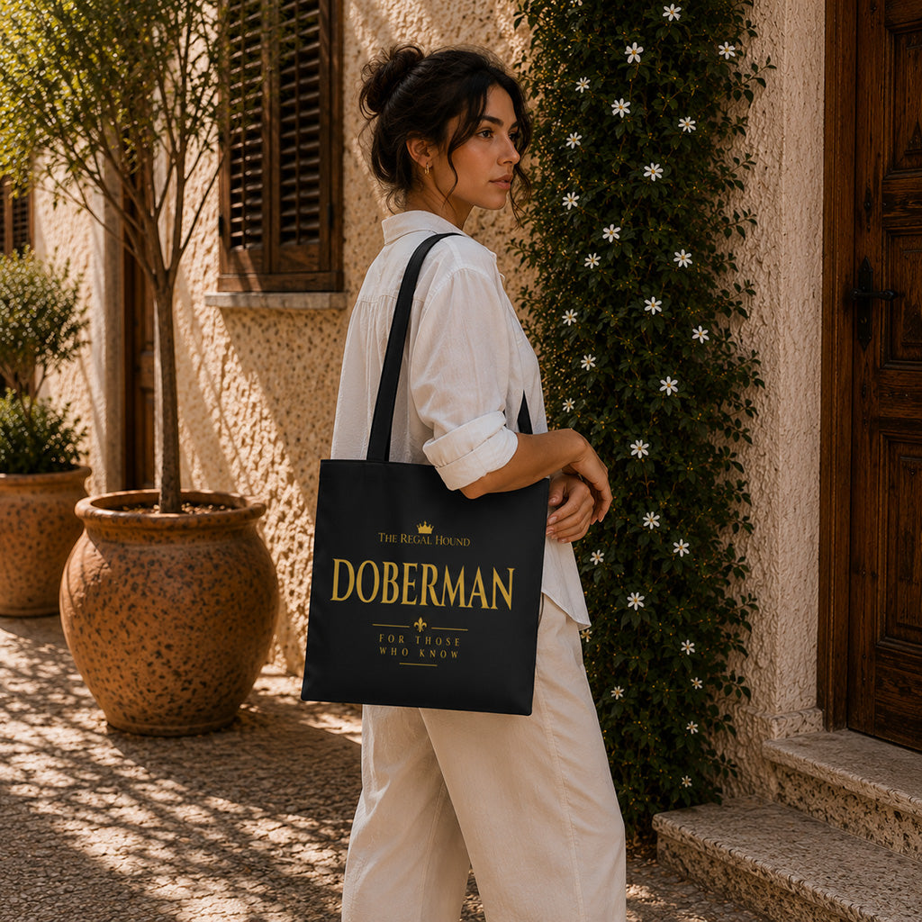 Doberman Tote Bag - Heritage Typography