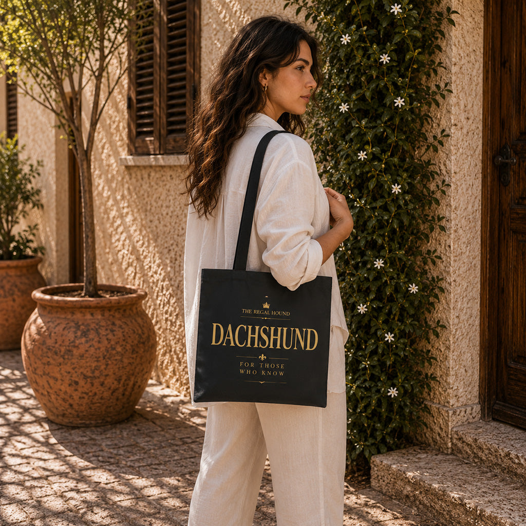 Dachshund Tote Bag - Heritage Typography
