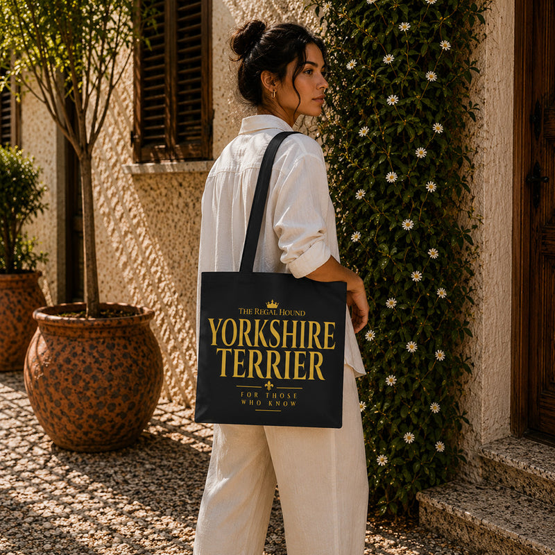 Yorkshire Terrier Tote Bag - Heritage Typography